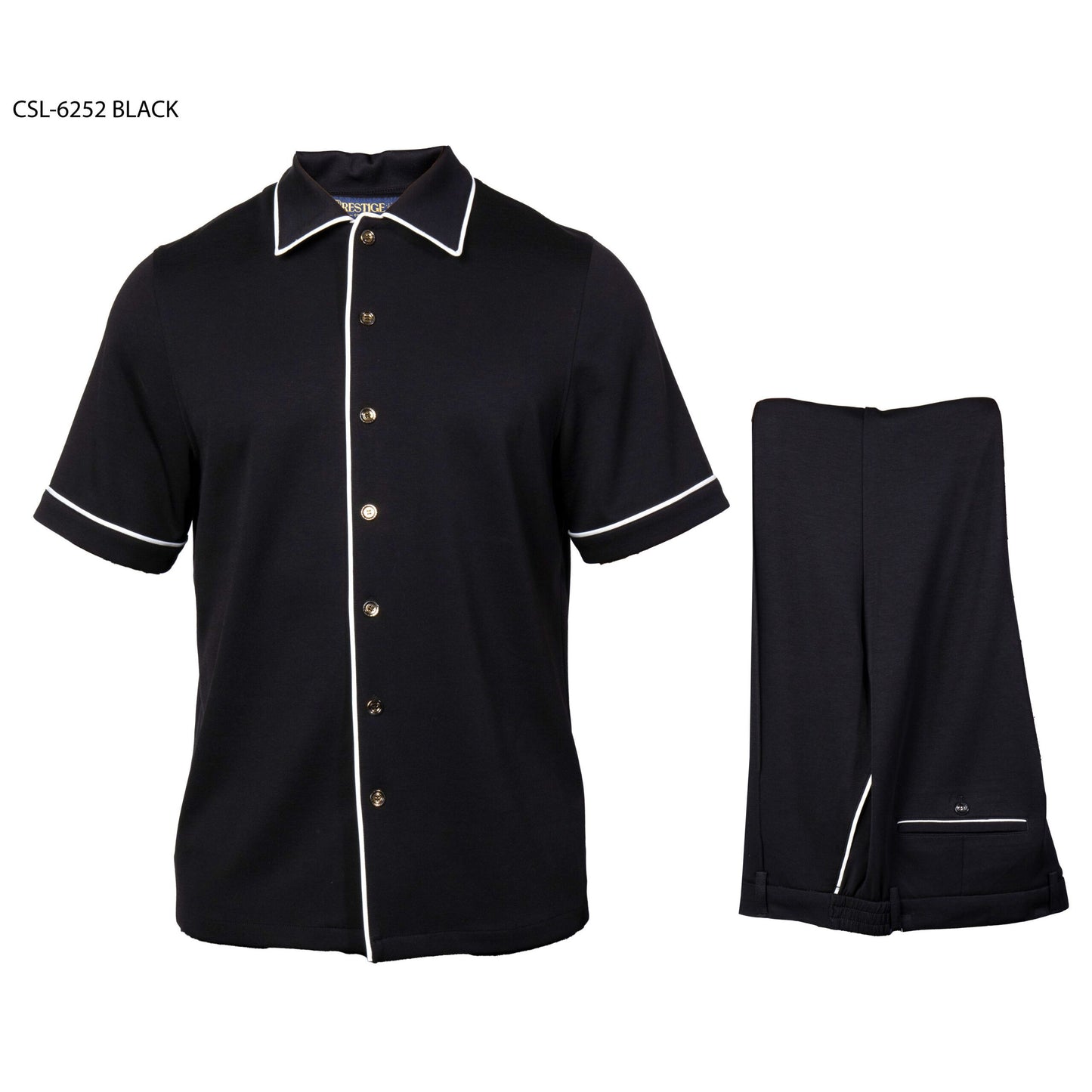 Prestige Luxury Black Lounge Wear Casual Suit - CSL-6252