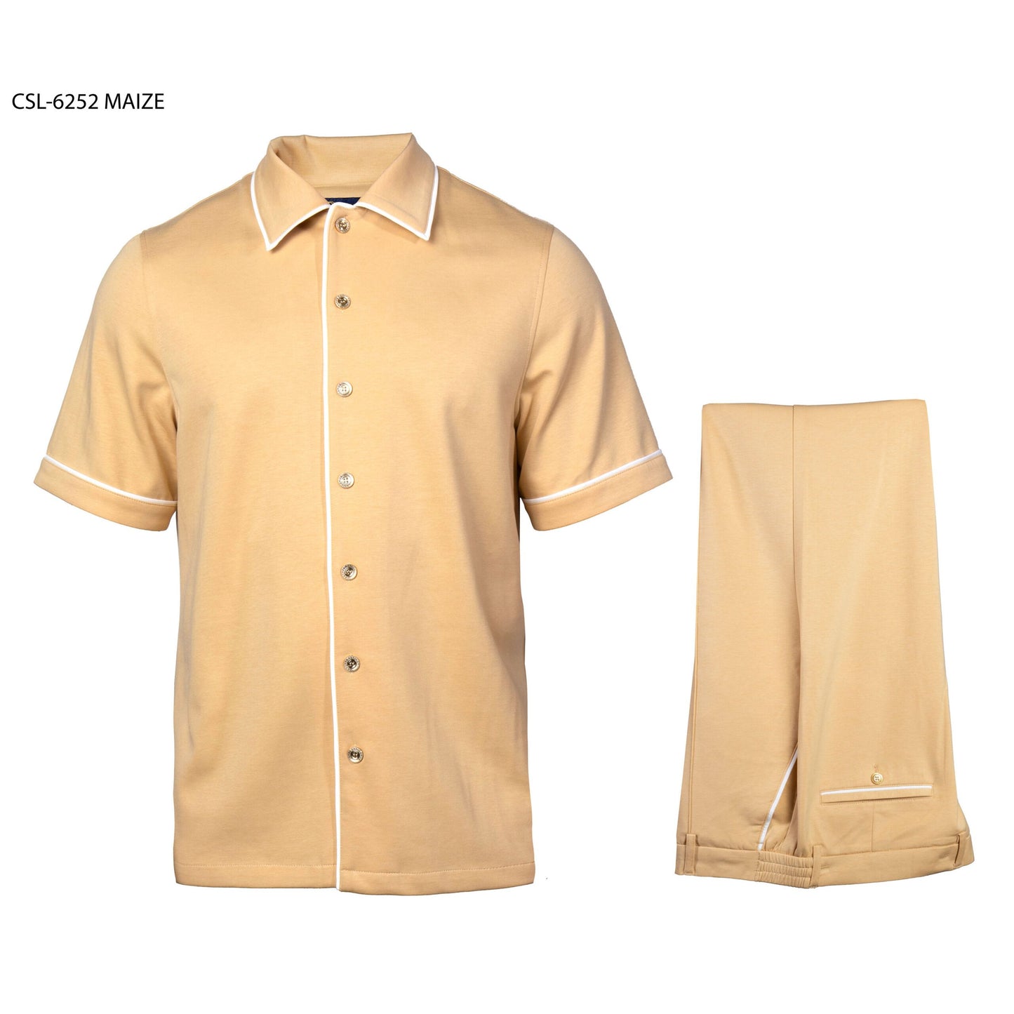 Prestige Luxury Maize Lounge Wear Casual Suit - CSL-6252