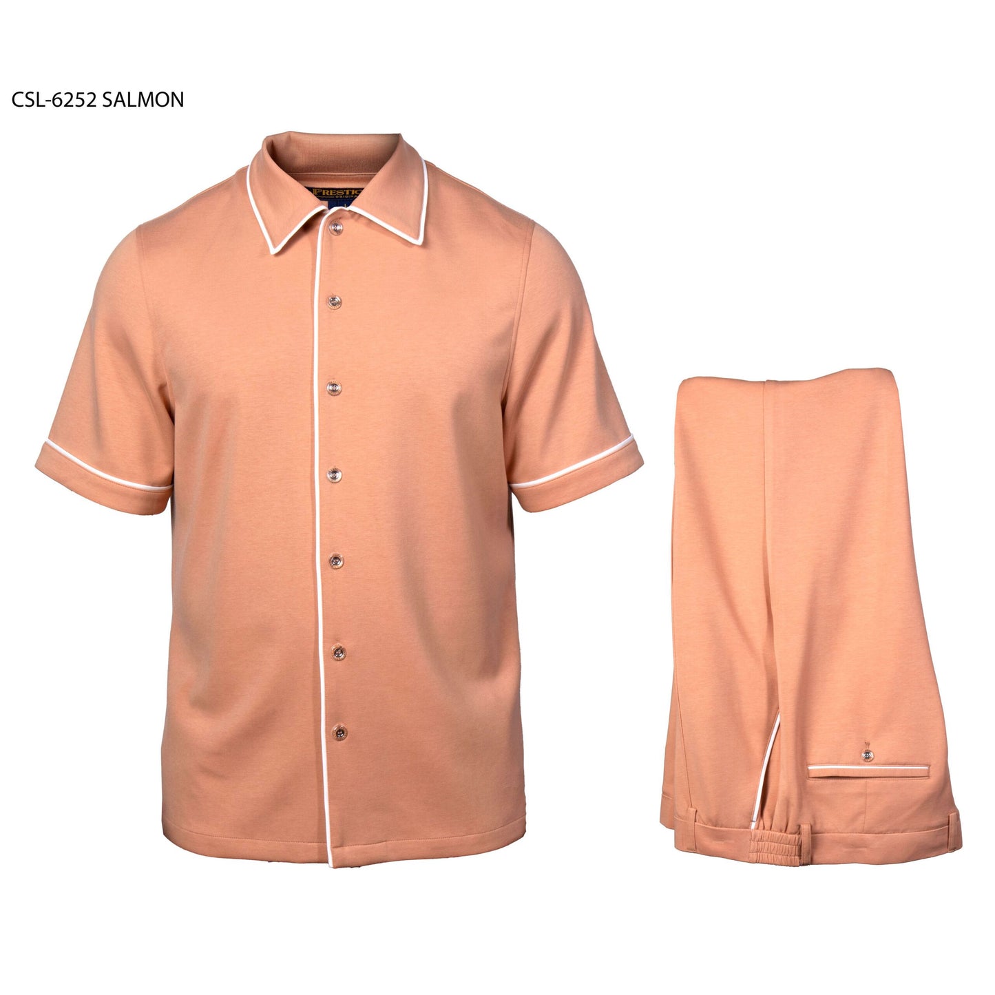 Prestige Luxury Salmon Lounge Wear Casual Suit - CSL-6252