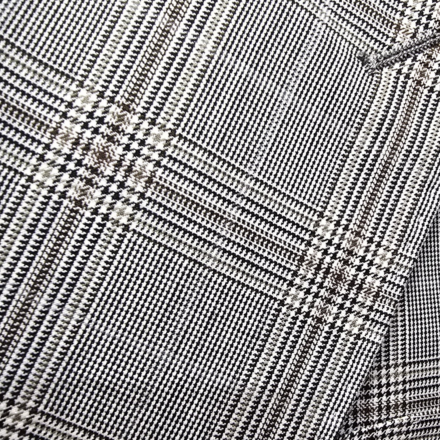 Tiglio Brown Tan Black Prince of Whales Plaid 3 Piece Suit TL5203