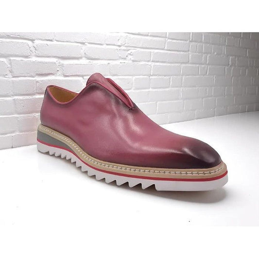 Carrucci Lace Less Mauve Casual Loafer Contrast Color Lightweight Sole