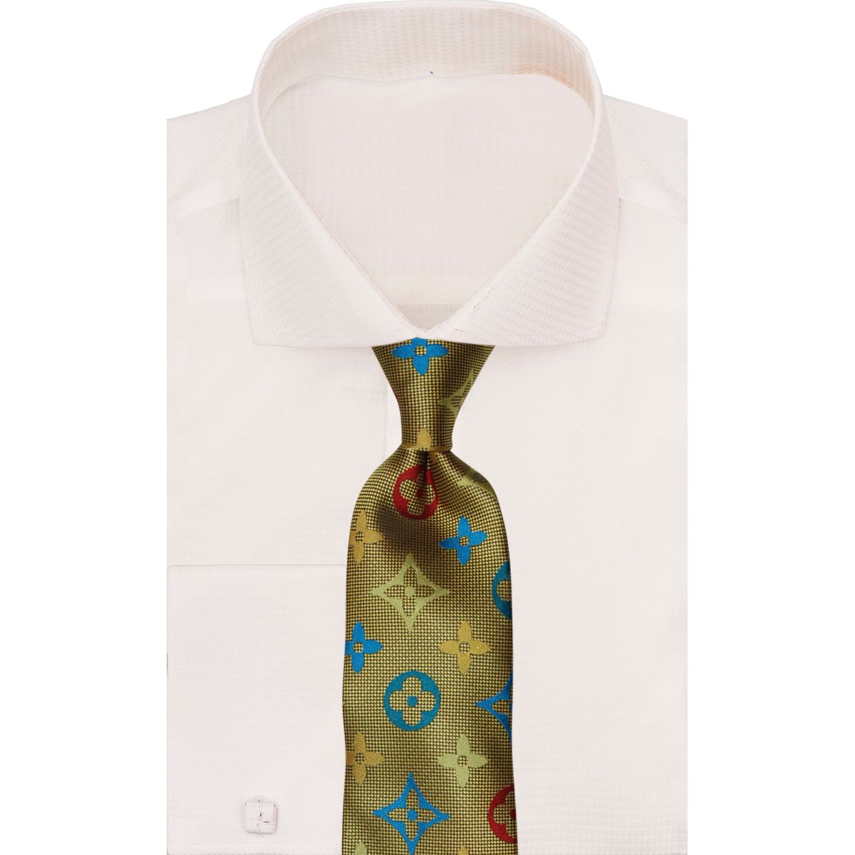 Verse 9 Gold LV Inspired Multicolor Necktie - B3