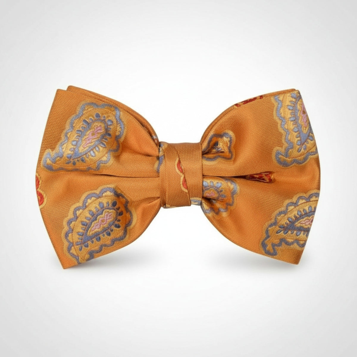 Orange Paisley Bowtie - BTP2110