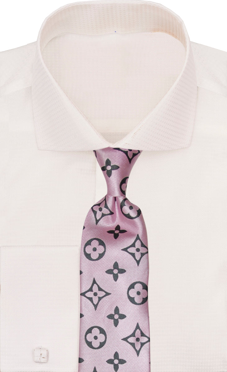Verse 9 Pink Black LV Inspired Multicolor Necktie - B5