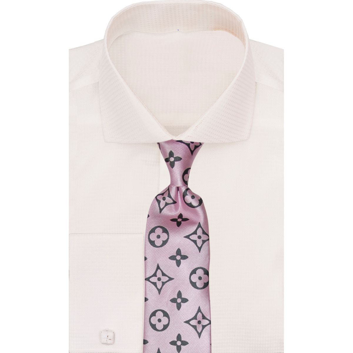 Verse 9 Pink Black LV Inspired Multicolor Necktie - B5