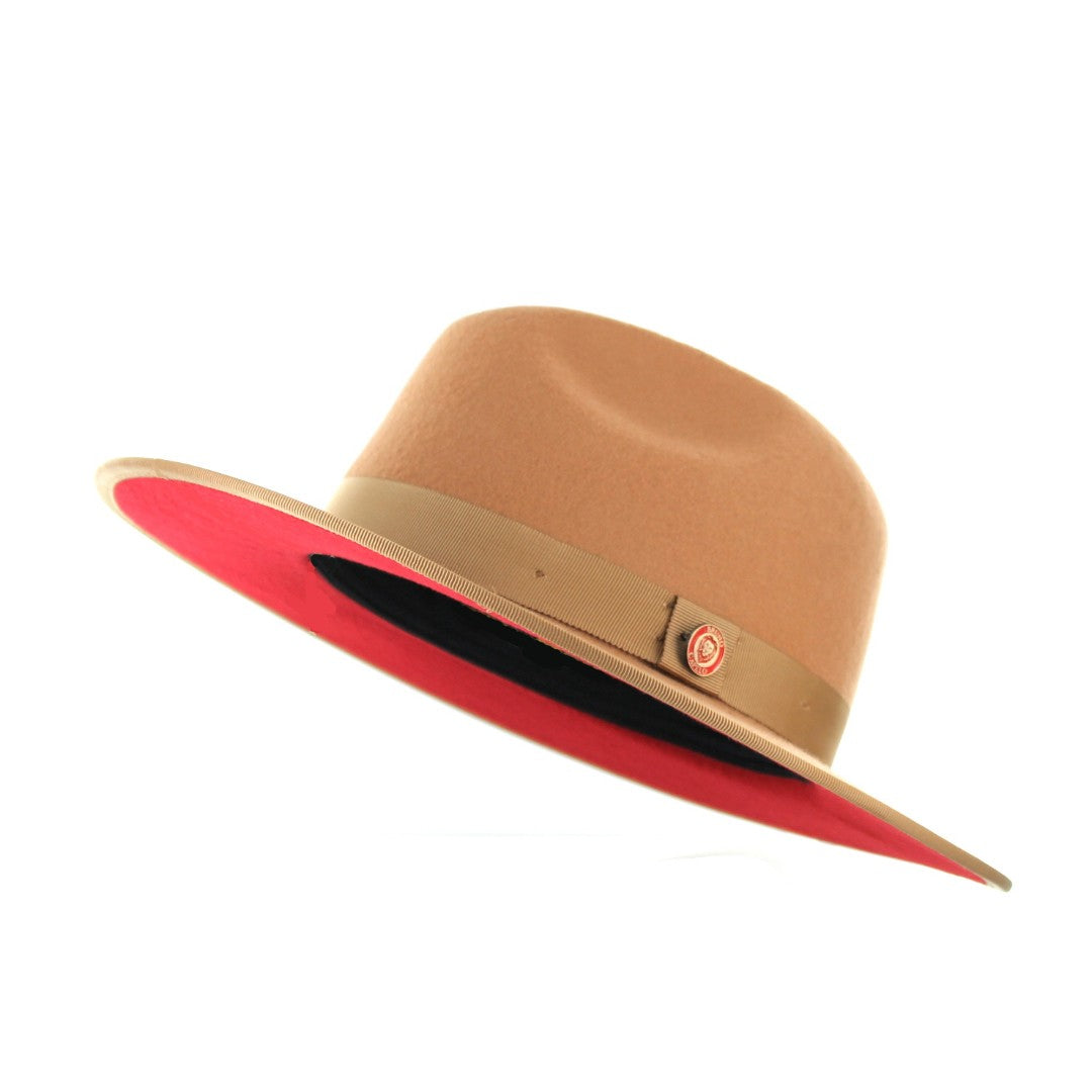 Bruno Capelo Monarch Red Bottom Hat MO-202-ACORN