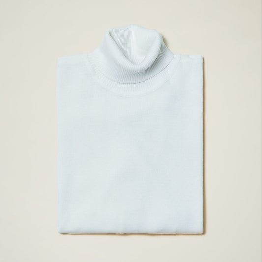 Inserch White Turtleneck Sweater - SYM