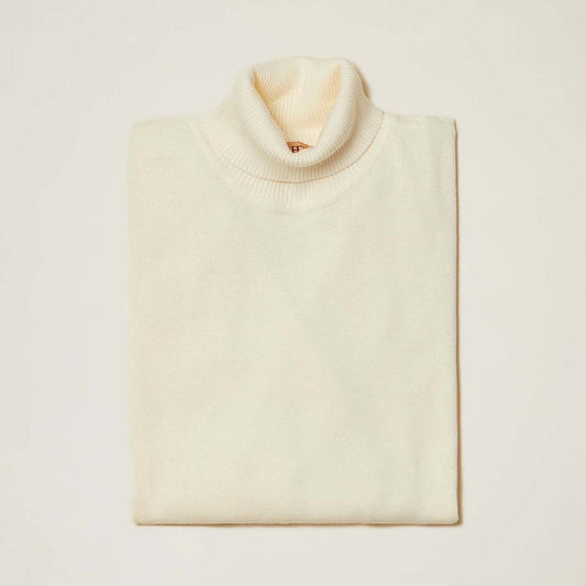 Inserch Off-White Turtleneck Sweater - SYM
