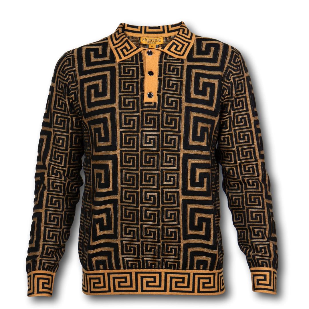 Prestige Black Gold Luxury Polo Shirt - SYM
