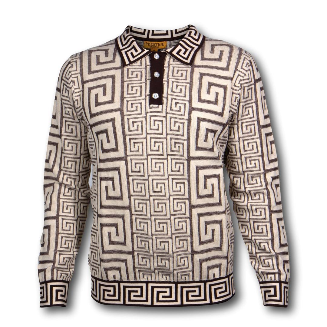 Prestige Cream Brown Luxury Polo Shirt - SYM
