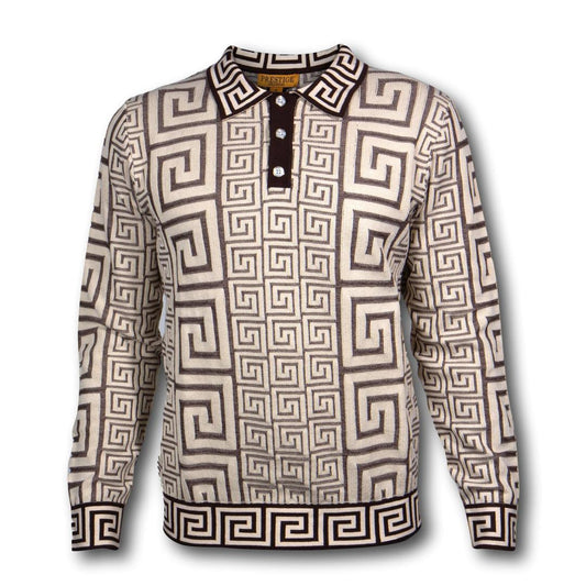 Prestige Cream Brown Luxury Polo Shirt - SYM