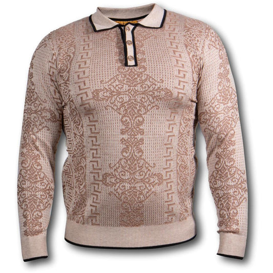 Prestige Cream Brown Luxury Polo Shirt - SYM