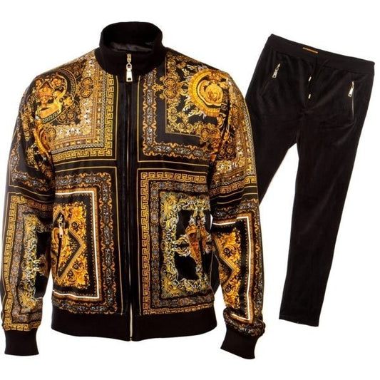 Prestige Velour Jogger Set JGS-602-BLK - SYM