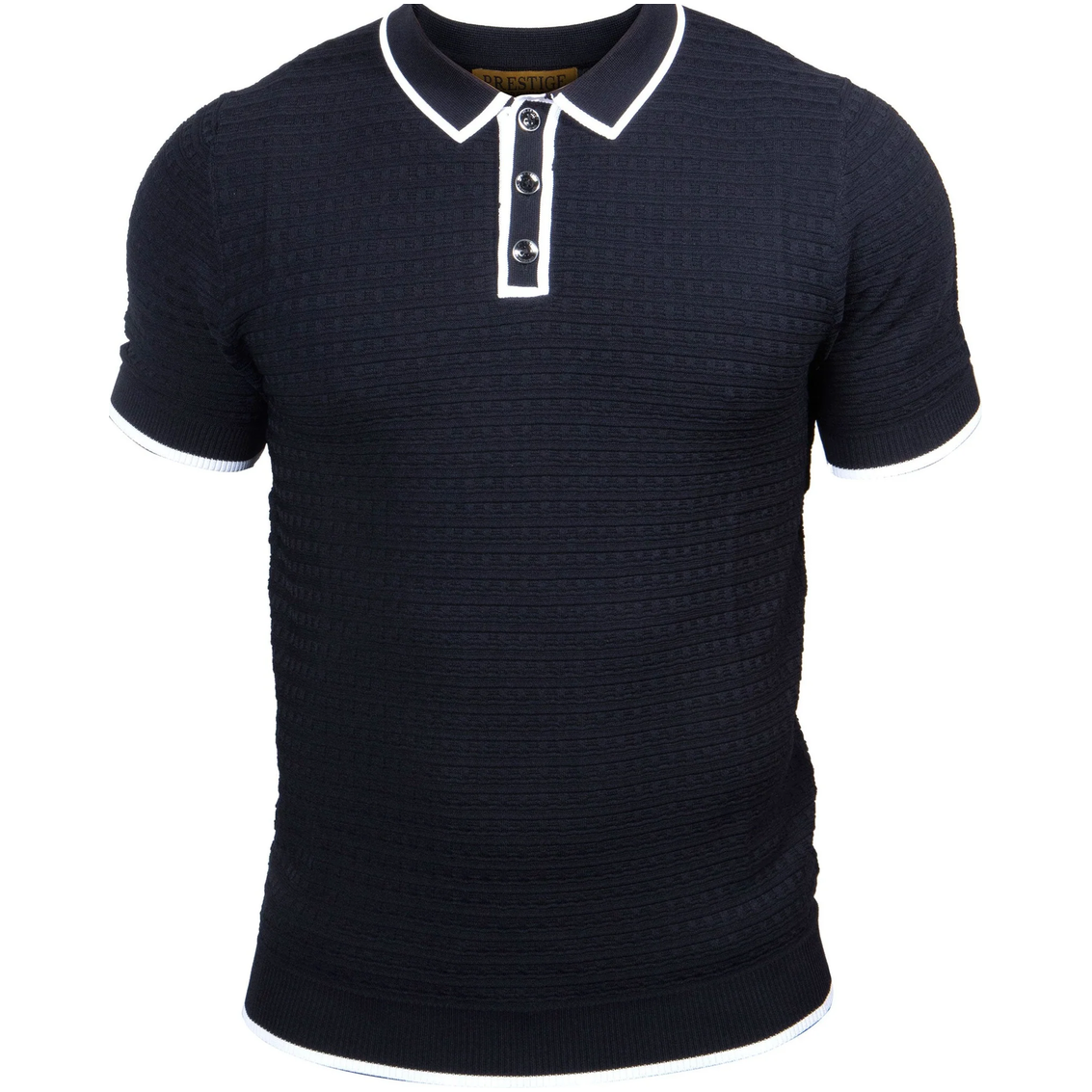 Prestige Black White Polo Shirt - CMK-273T