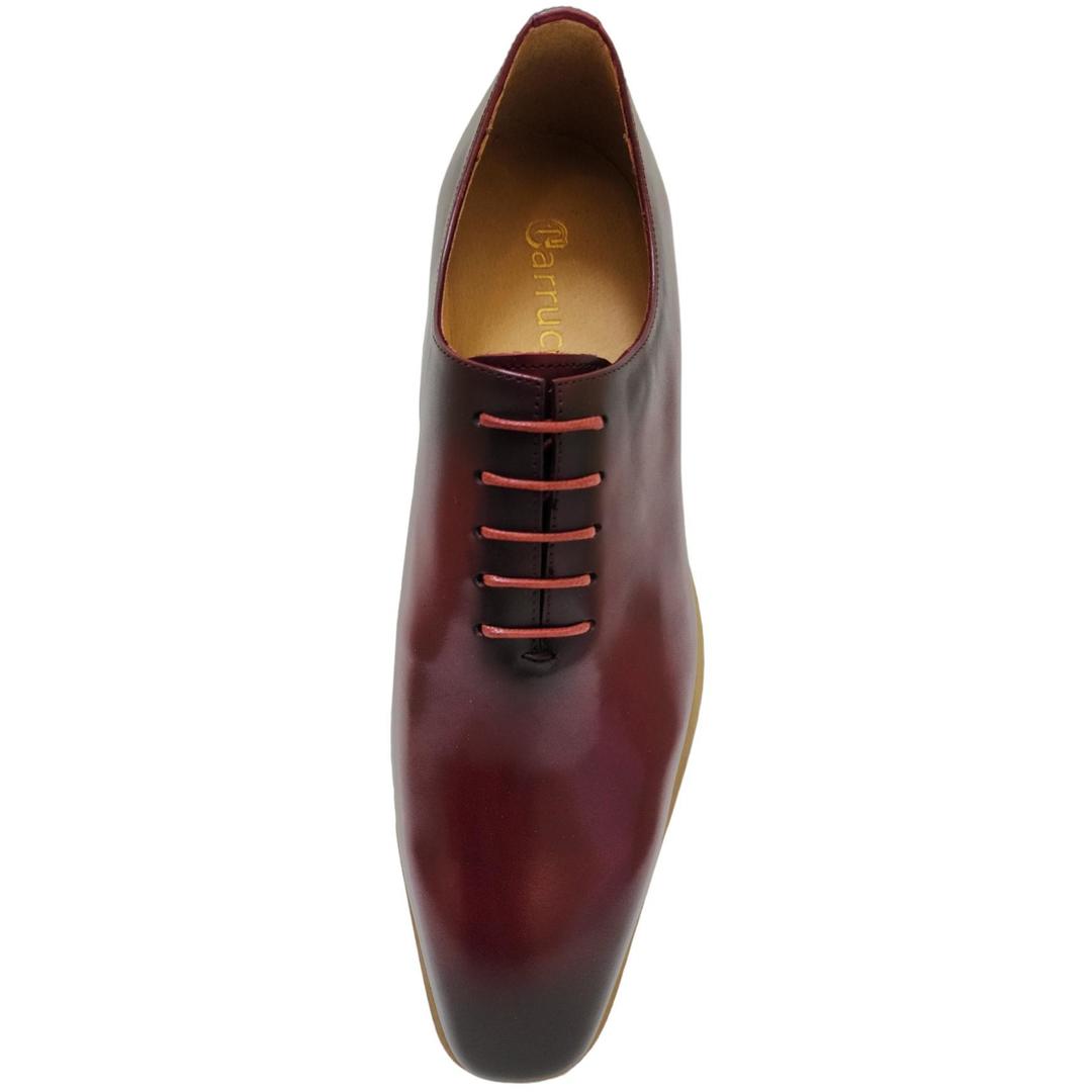 Carrucci Burgundy Whole Cut Brogue Casual Shoe - KS518-01-BURG