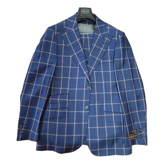 Tiglio Prossecco Blue Tan 3PC Suit - TL3345