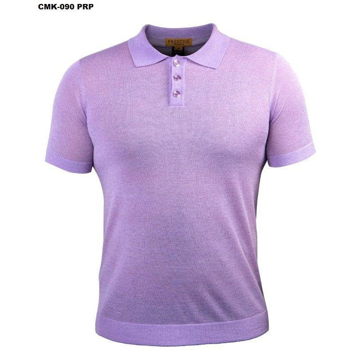 PRESTIGE POLO LAVENDER 3 BUTTON SHIRT