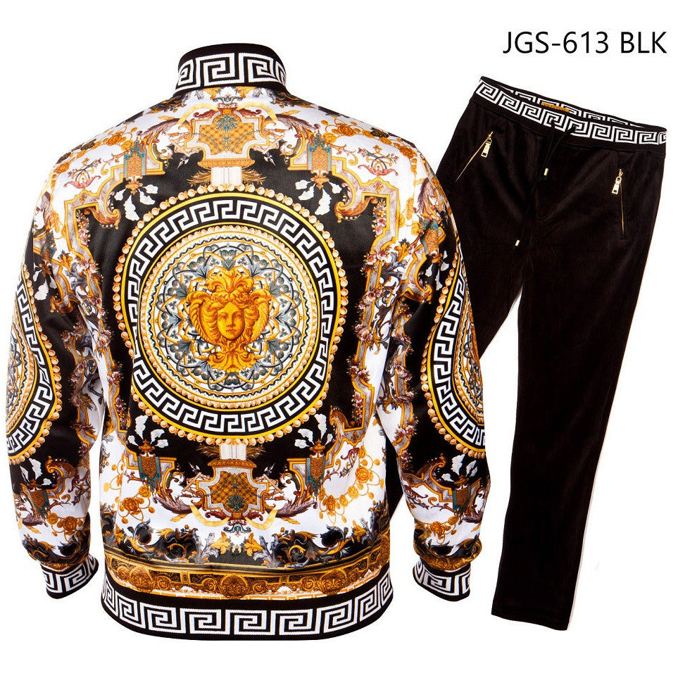 PRESTIGE BLACK VERSACE INSPIRED TRACKSUIT