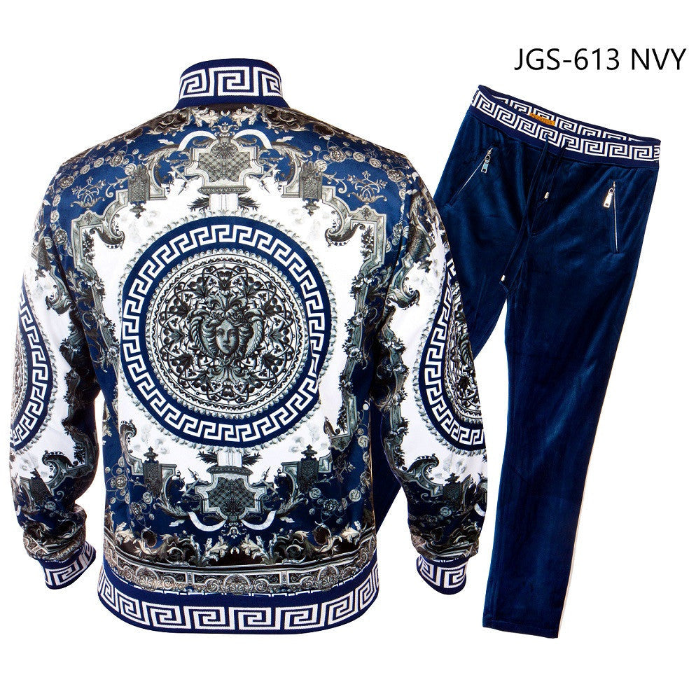 PRESTIGE NAVY VERSACE INSPIRED TRACKSUIT