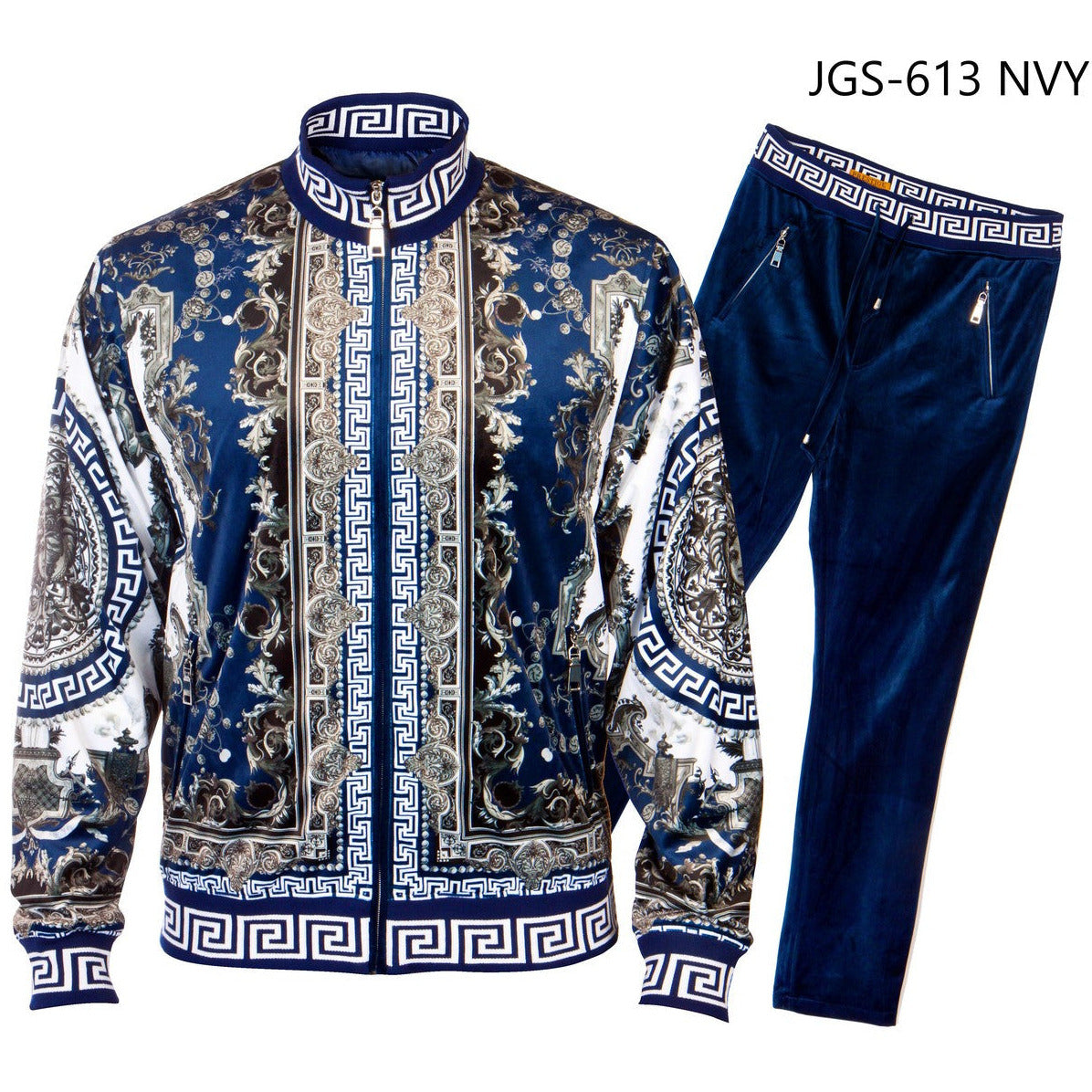 PRESTIGE NAVY VERSACE INSPIRED TRACKSUIT