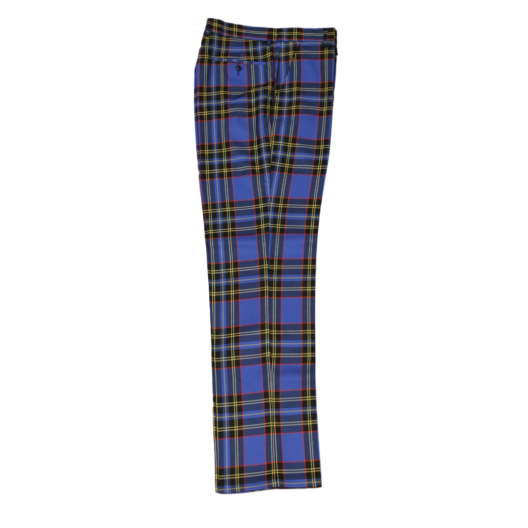 Plaid Royal Blue Yellow Black Red Pants
