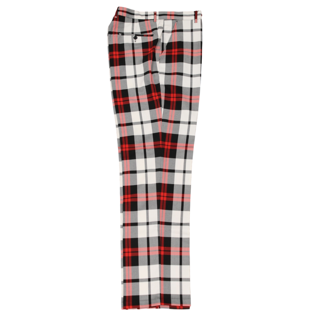 Plaid White Black Red Pants