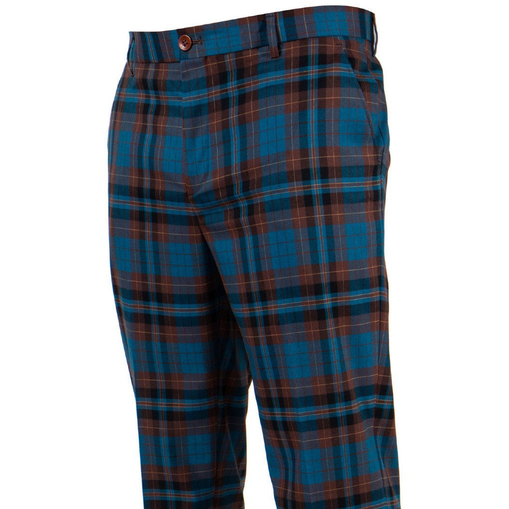 Teal on sale plaid pants