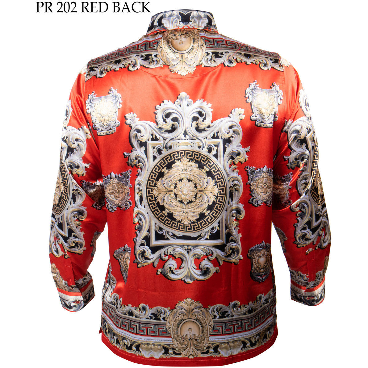 PRESTIGE VERSACE INSPIRED RED GOLD SHIRT