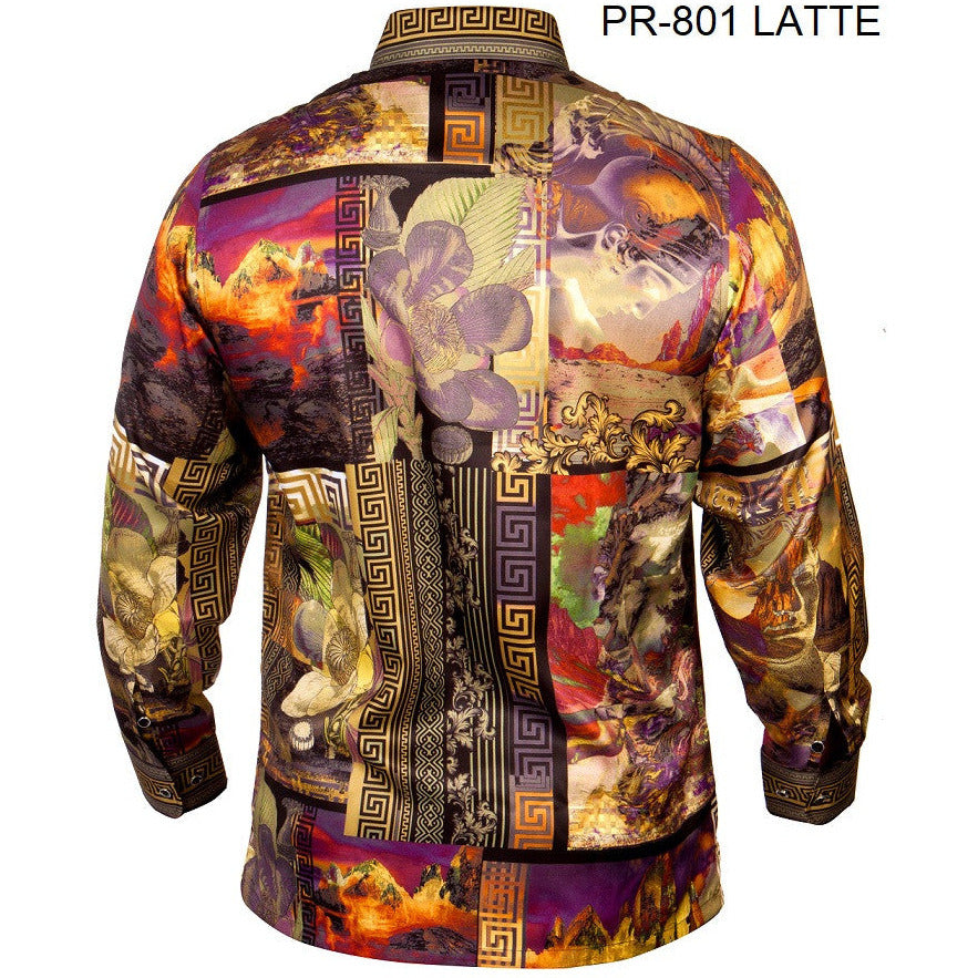 PRESTIGE BUTTON DOWN LATTE SHIRT