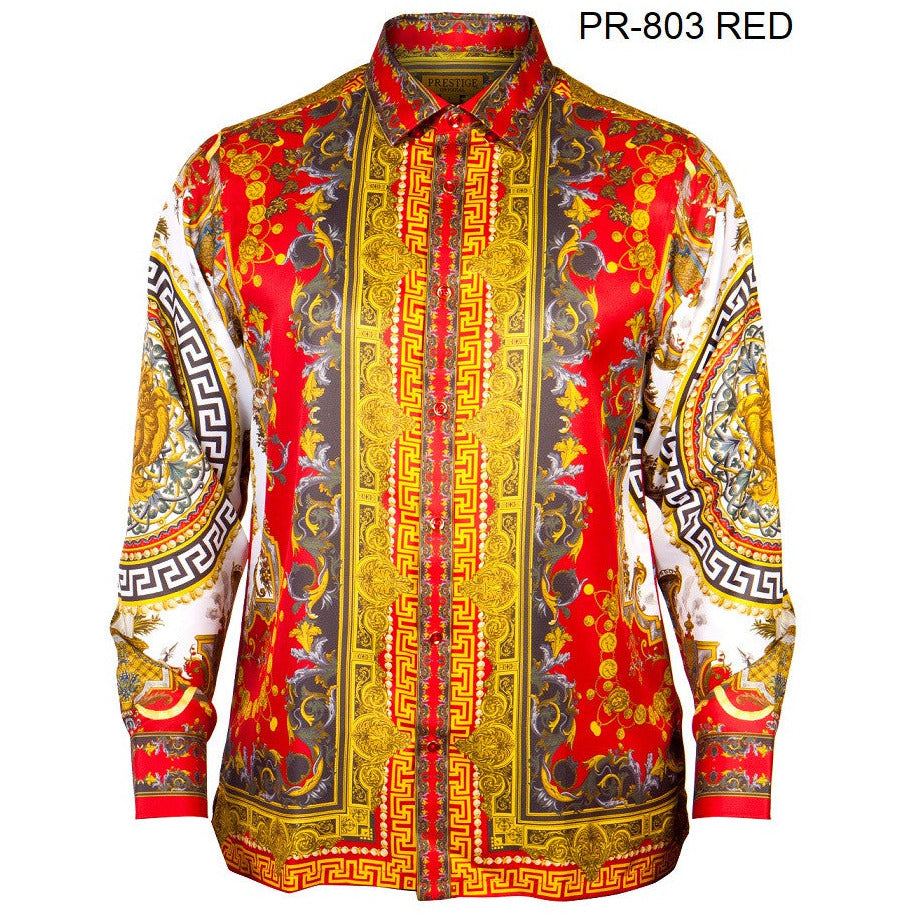 PRESTIGE BUTTON DOWN RED SHIRT
