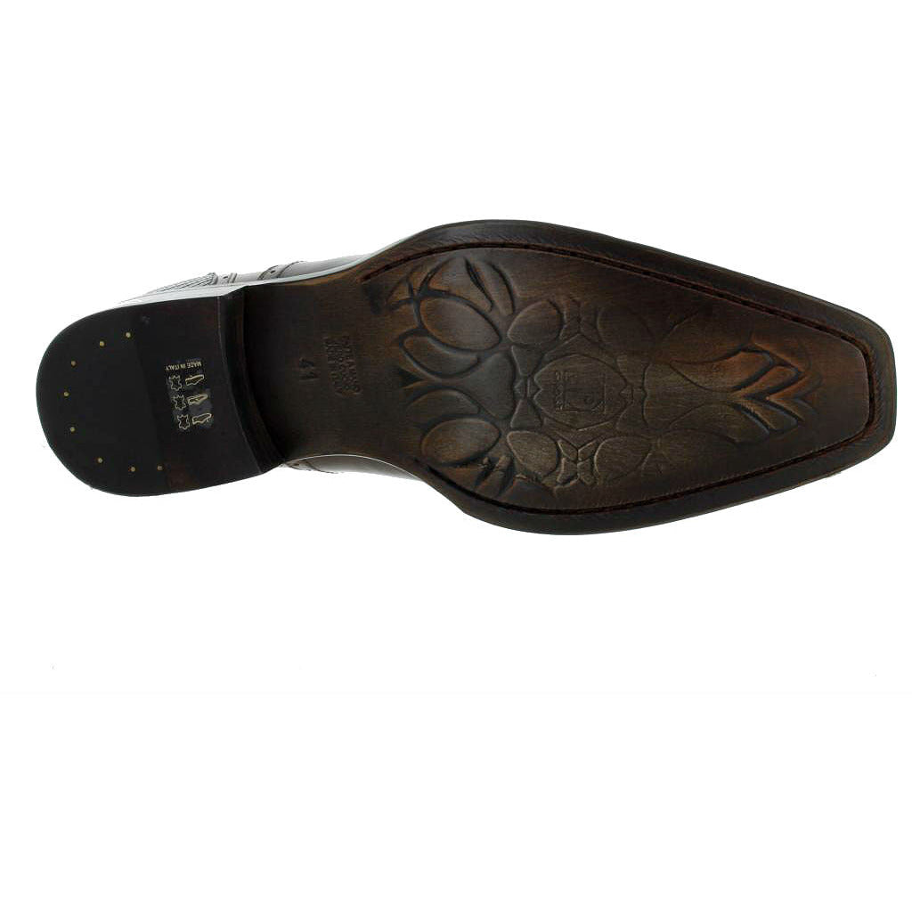 Jo Ghost Brown Python Wingtip Leather Uomo Diver