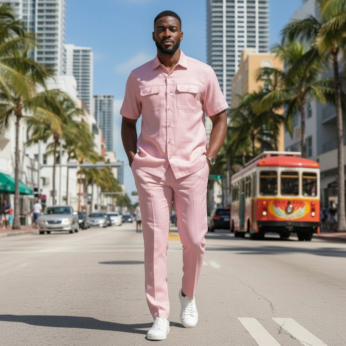 Mauve Pink Casual Suit