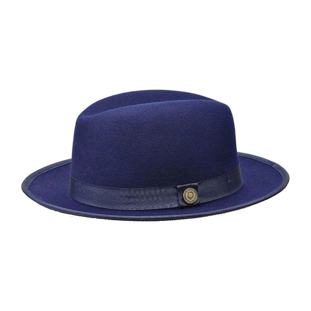 Hat Bottom View Bruno Capelo Princeton Navy Red Bottom Hat PR-305 – suit-yourself-menswear