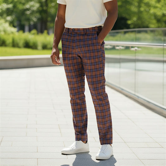 Prestige Brick Purple Plaid Pants PLD-705