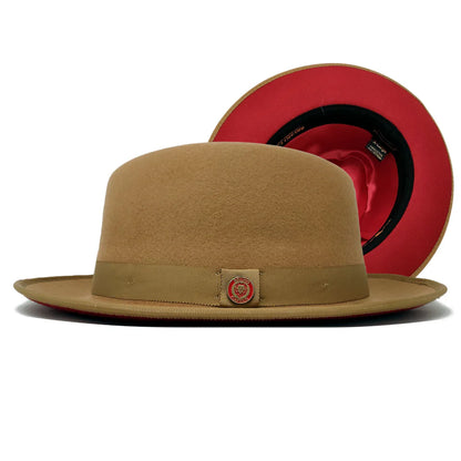 Bruno Capelo Princeton Acorn Red Bottom Fedora Hat