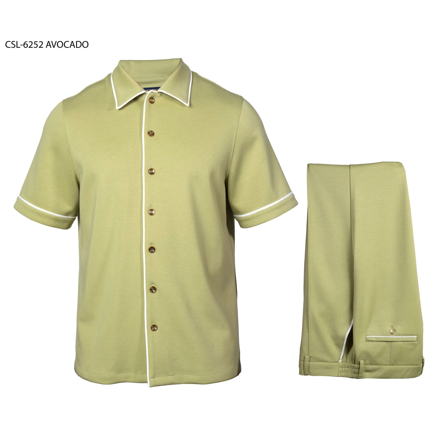 Prestige Luxury Avocado Lounge Wear Casual Suit - CSL-6252