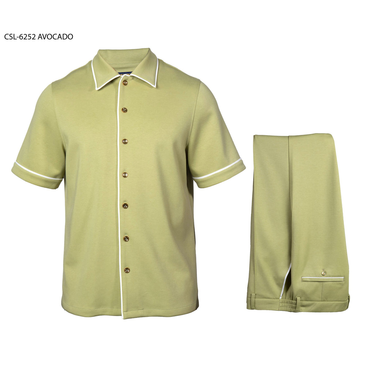 Prestige Luxury Avocado Lounge Wear Casual Suit - CSL-6252