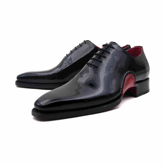 UGo Vasare | Cooper Black | Patent Leather | Oxford Dress Shoes