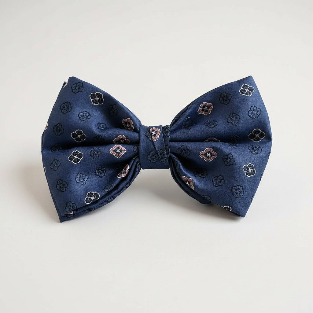 Brown Blue Pink Bowtie BTP2164