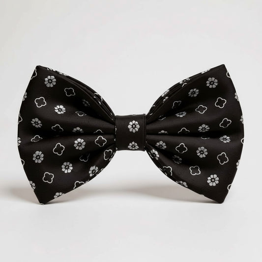 Black Silver Bowtie BTP2166