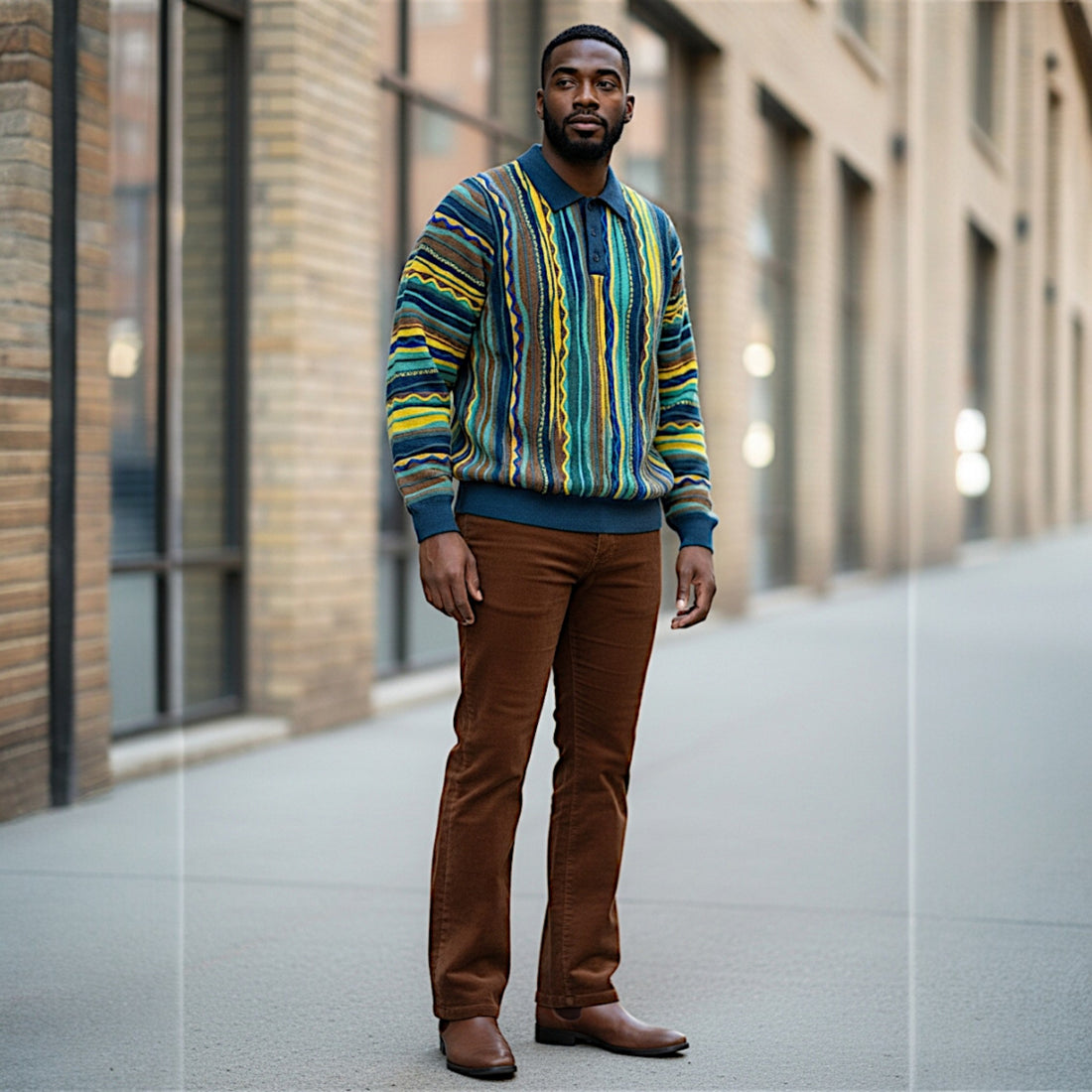 Forrest Cigar Couture Polo Sweater P-417
