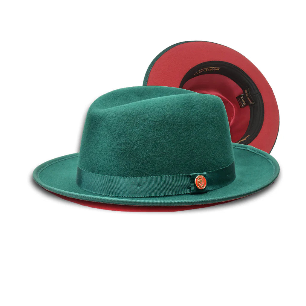 Bruno Capelo Princeton Green Red Bottom Hat PR-303