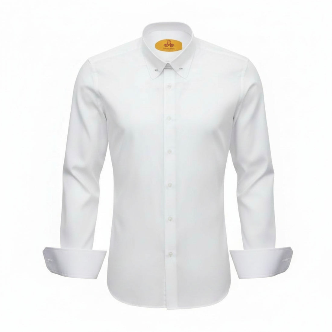 Robert Lewis White Bar Collar Dress Shirt