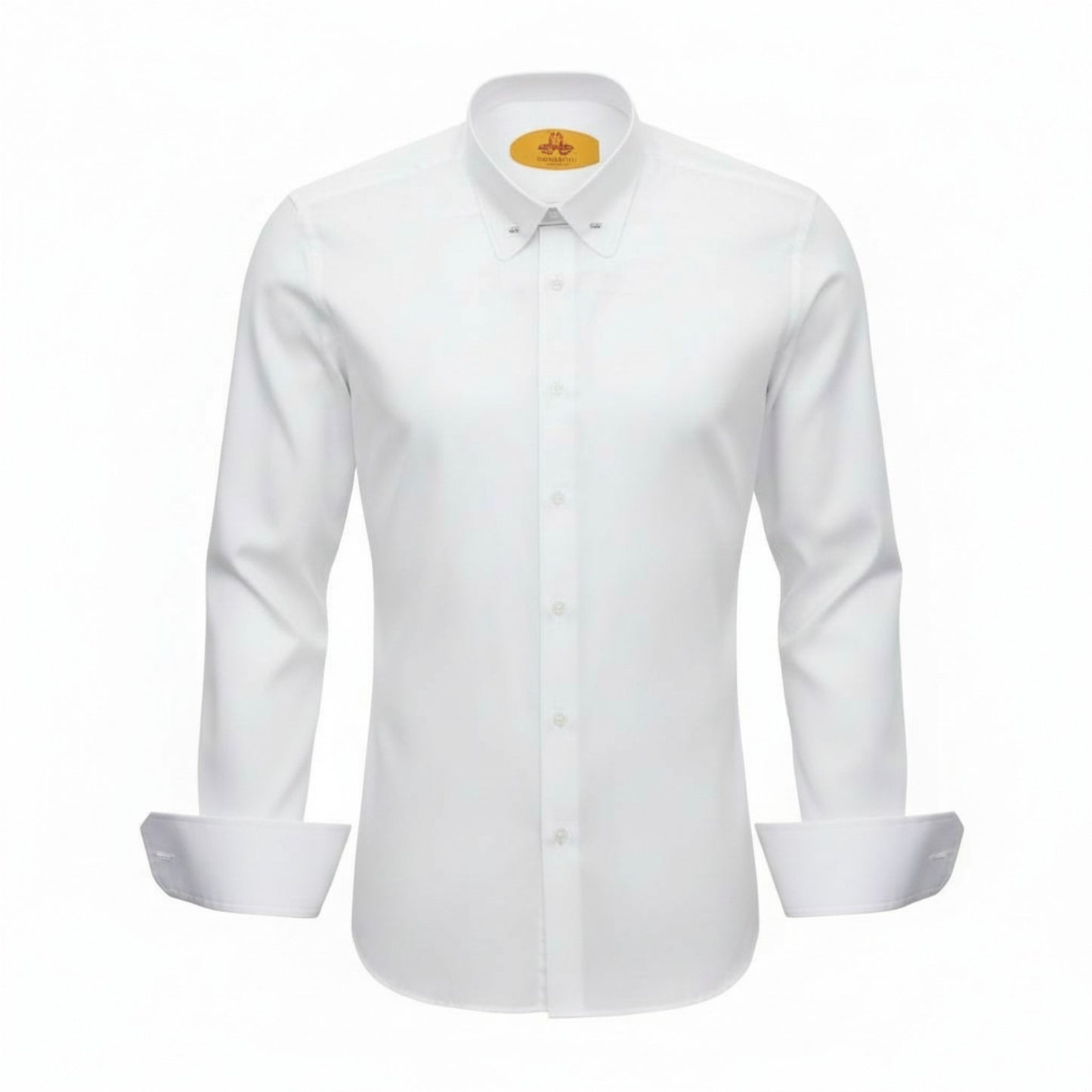 Robert Lewis White Bar Collar Dress Shirt