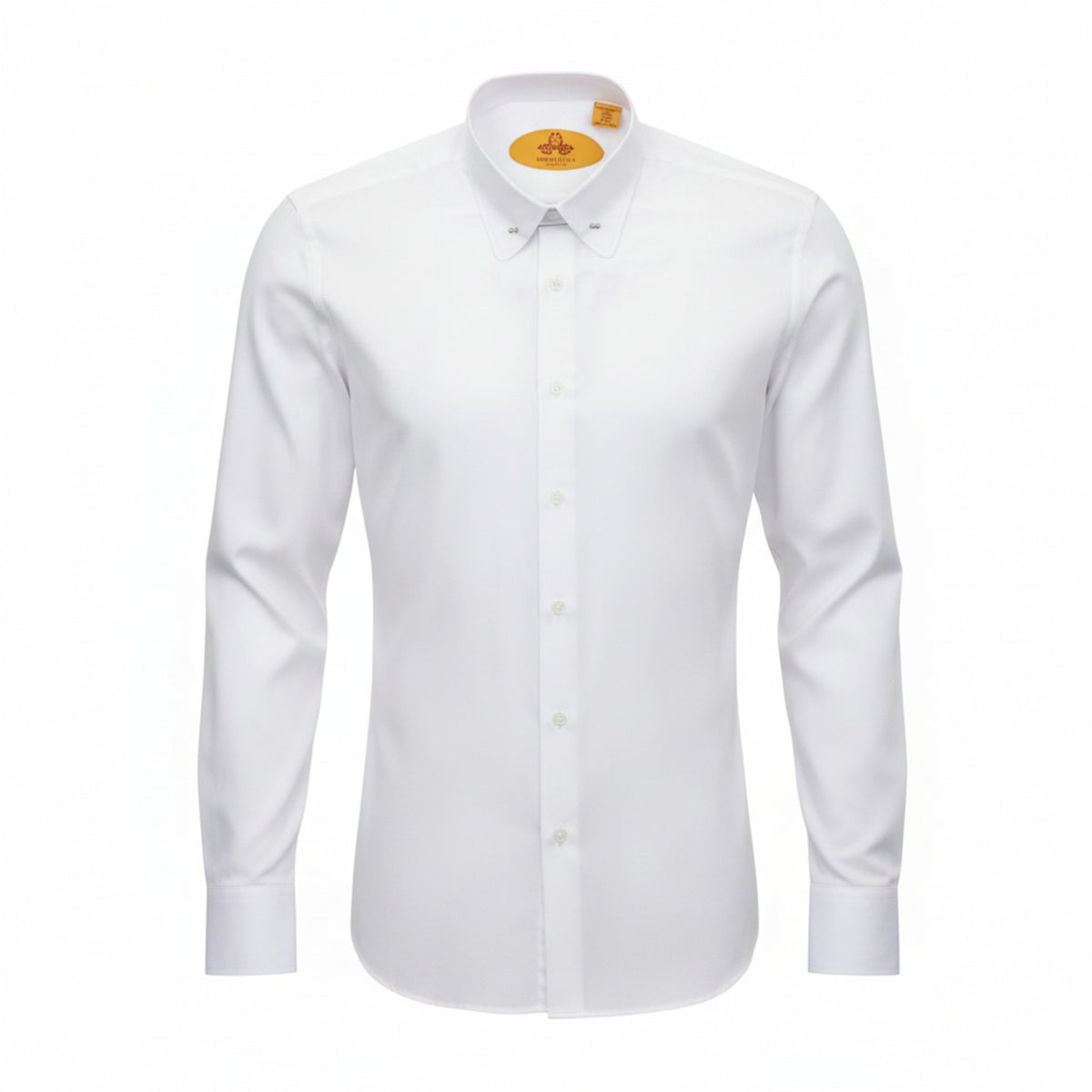 Robert Lewis White Bar Collar Dress Shirt
