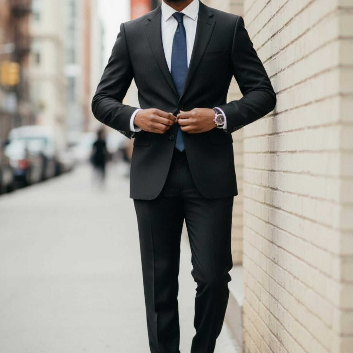 Tiglio Novello Black 2 Piece Suit TIG1001