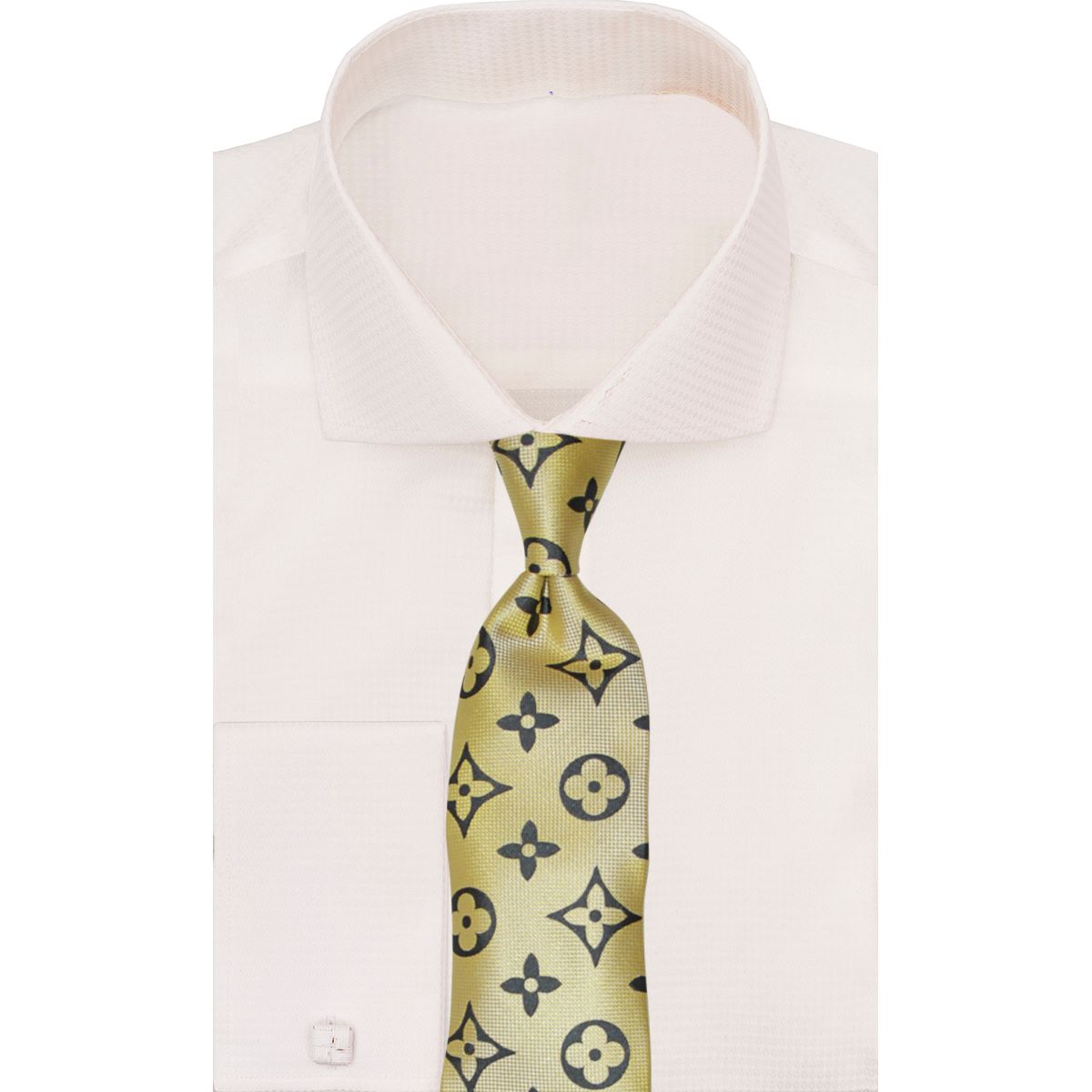 Verse 9 Yellow Black LV Inspired Necktie - B4