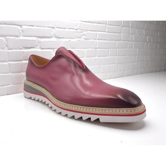 Carrucci Lace Less Mauve Casual Loafer Contrast Color Lightweight Sole