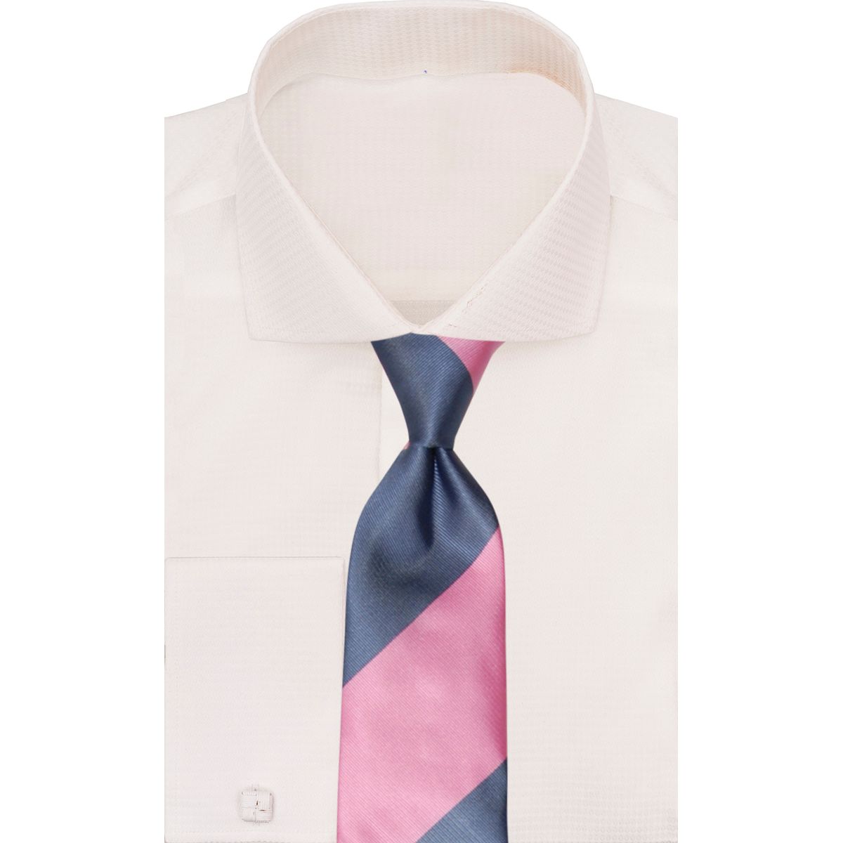 Verse 9 Grey Pink Stripe Neck Tie Crypto Stripe B9