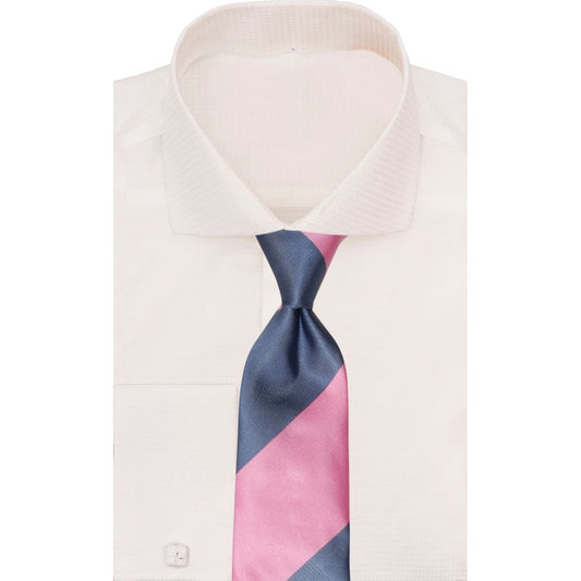 Verse 9 Grey Pink Stripe Neck Tie Crypto Stripe B9